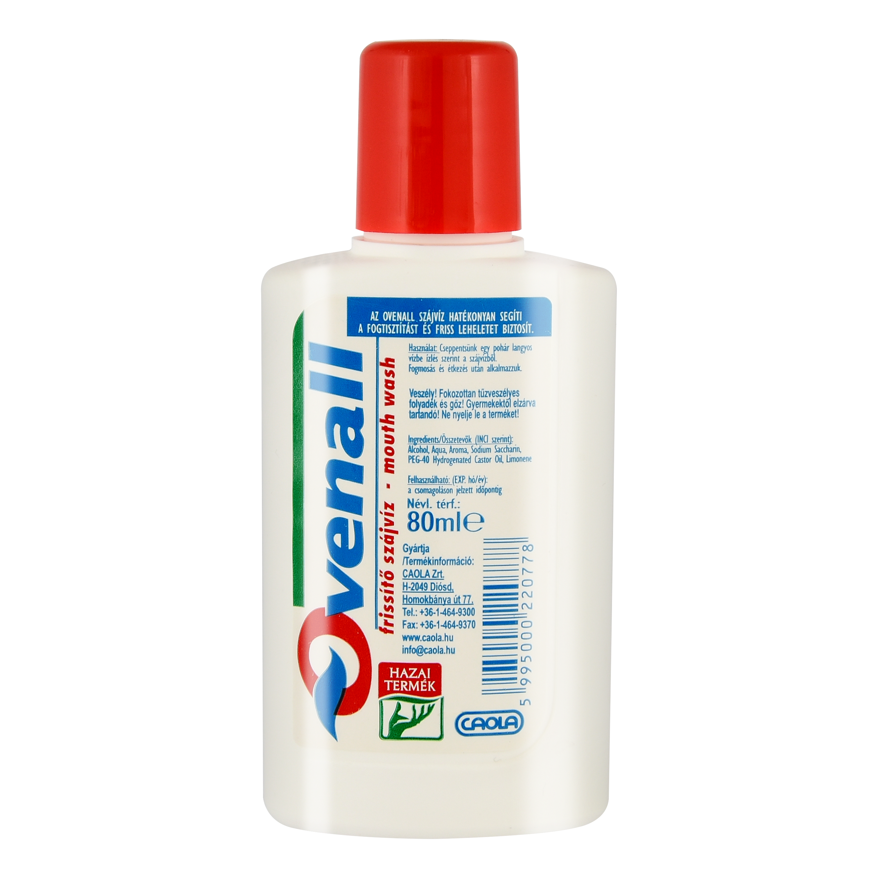 Caola Ovenall szájvíz koncentrátum 80ml